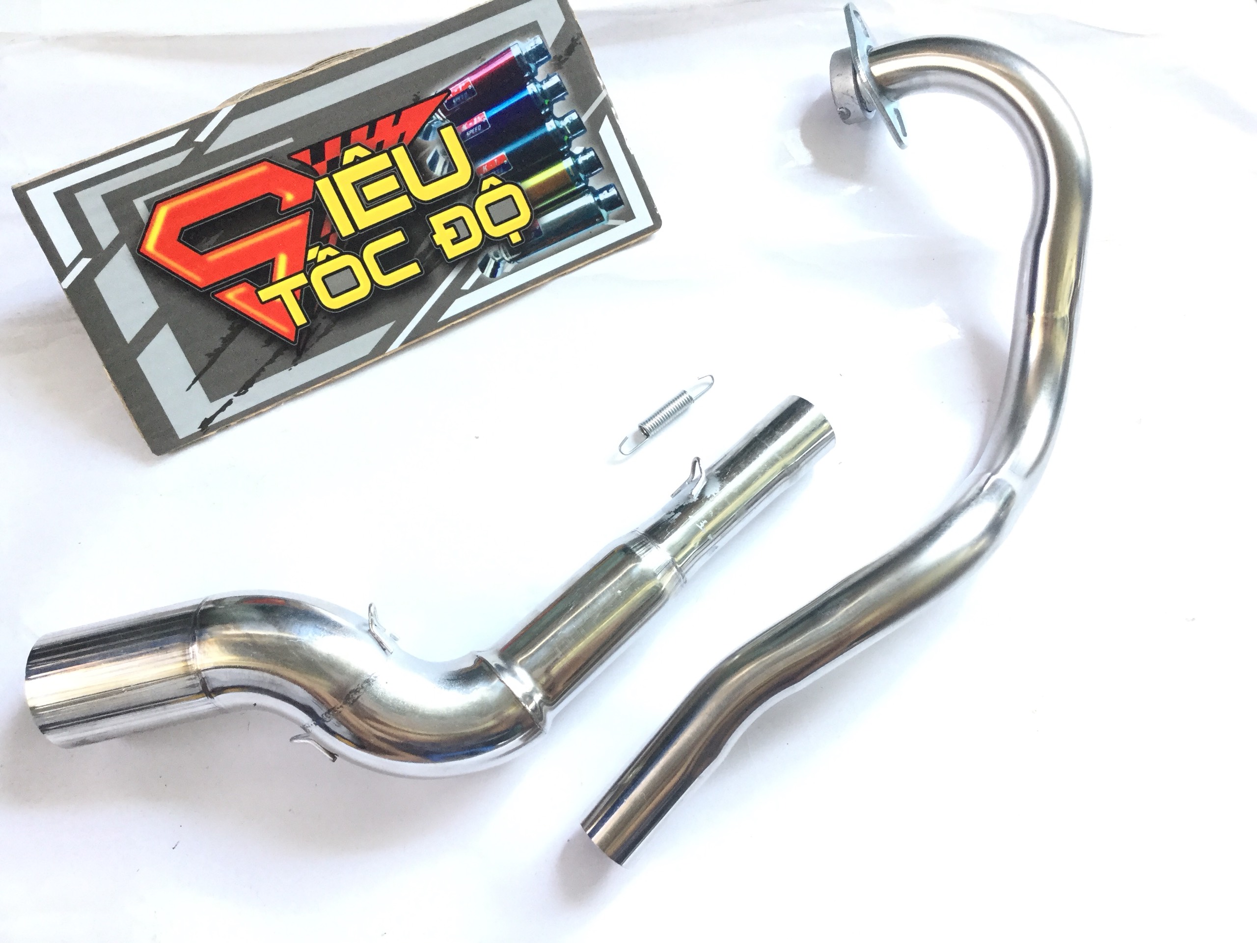 Cổ pô độ cong 2 khúc cho xe exciter 150.........