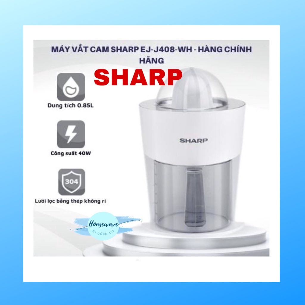 Máy vắt cam sharp ej-j408-wh - hàng chính hãng