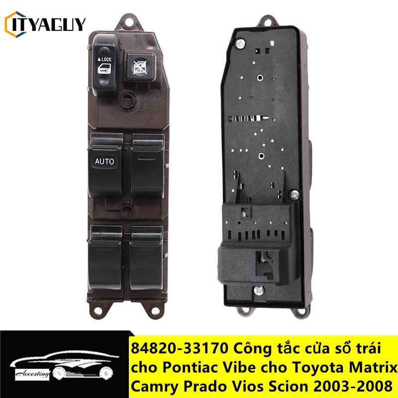 84820-33170 8482033170 công tắc điều khiển chính cửa sổ điện phía trước bên trái cho pontiac vibe 1.8l 2003-2008 cho toyota matrix 1.8l 2003-2008