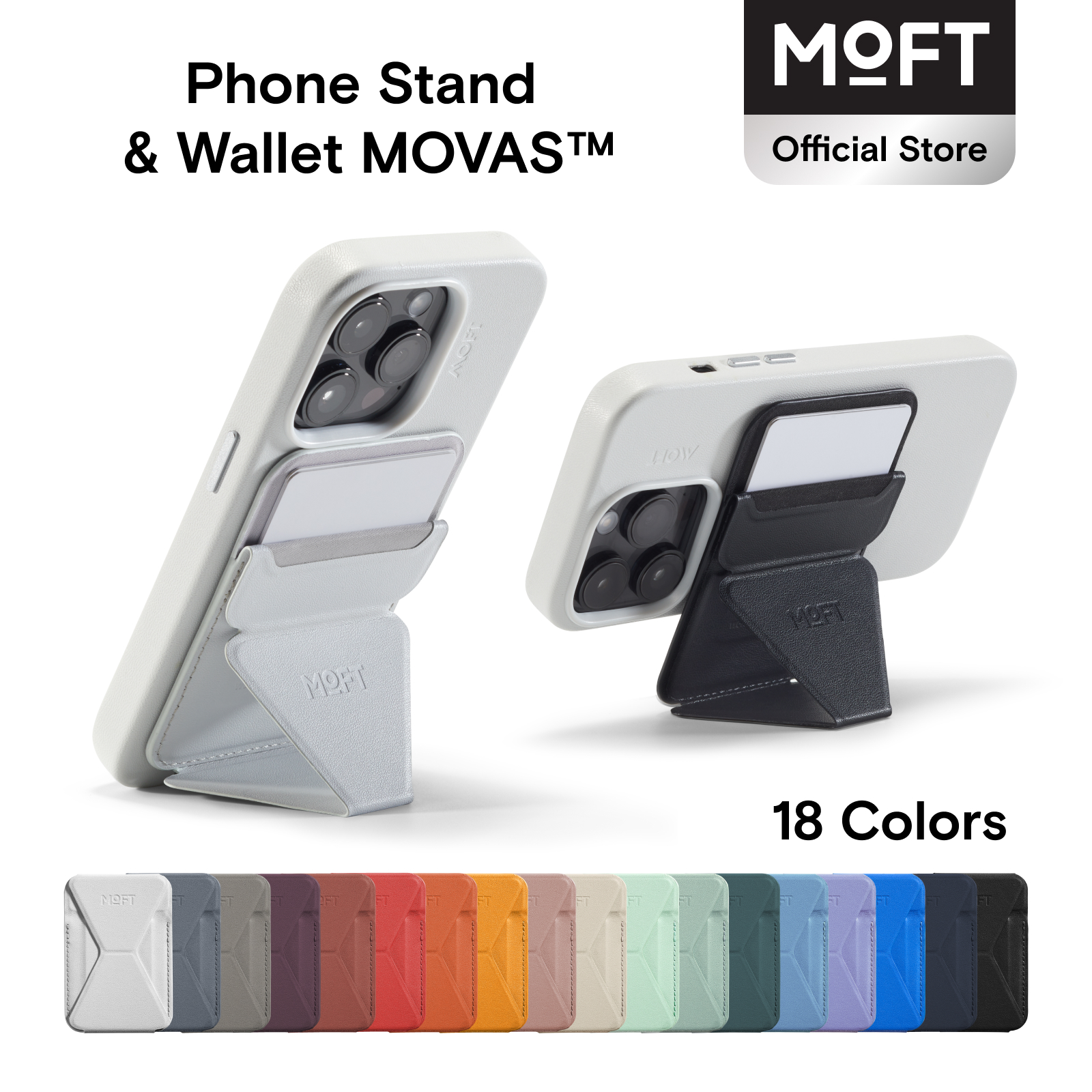Moft Snap trên ví giá đỡ điện thoại movas™-Tương thích từ tính