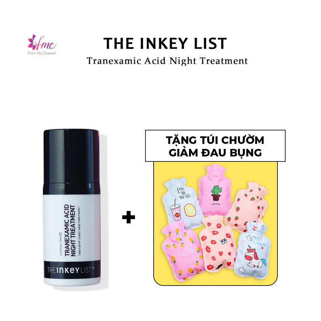 [MUA 1 TẶNG 1] Kem dưỡng The INKEY List Tranexamic Acid Night Treatment 30ml + Tặng 1 túi chườm giảm đau bụng