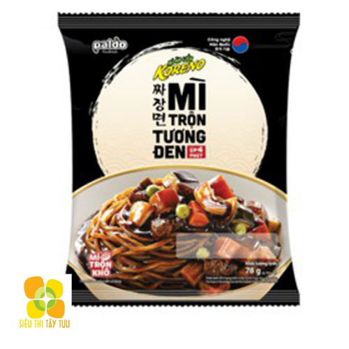 Mì trộn tương đen Hàn Quốc Koreno Paldo- Mì tương đen Koreno gói 78g *10 gói| Siêu Thị Tây Tựu
