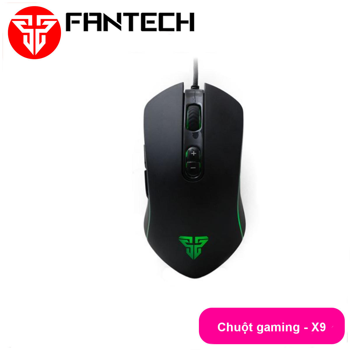 Chuột gaming Macro RGB 4800dpi với 7 chế độ tùy chình Fantech X9