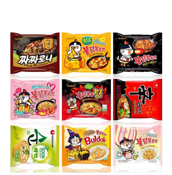 Mì cay samyang hàn quốc đủ vị gói lẻ 140g ăn liền