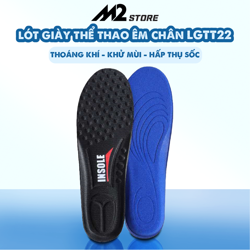 Lót Giày Thể Thao Êm Chân, Hấp Thụ Sốc Và Đàn Hồi Cao, Siêu Tháng Khí Và Khử Mùi LGTT22