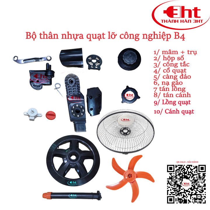 BỘ THÂN QUẠT LỠ B3,B4,B5 FULL LỒNG & CÁNH