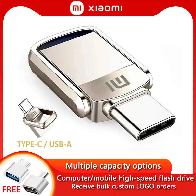 Xiaomi TYPE-C flash drive 128GB, 256GB, 512GB, 1TB, USB memory stick 32GB, 64GB, metal waterproof pen drive