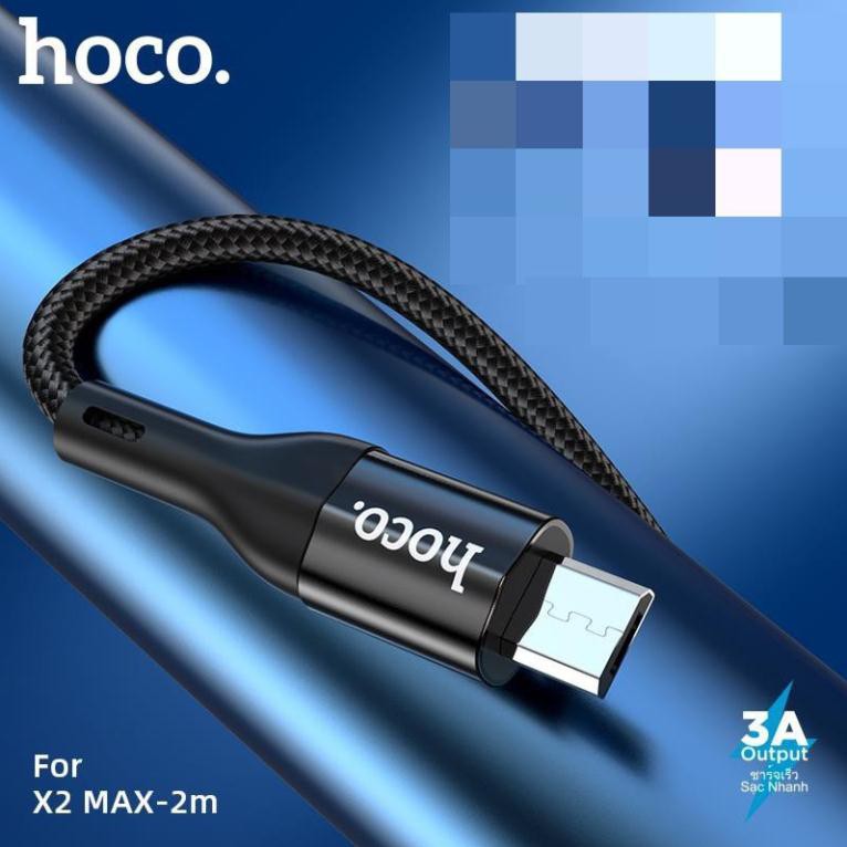 Cáp sạc nhanh micro Hoco X2 Max 1M cho điện thoại android dây dù - Mẫu mới