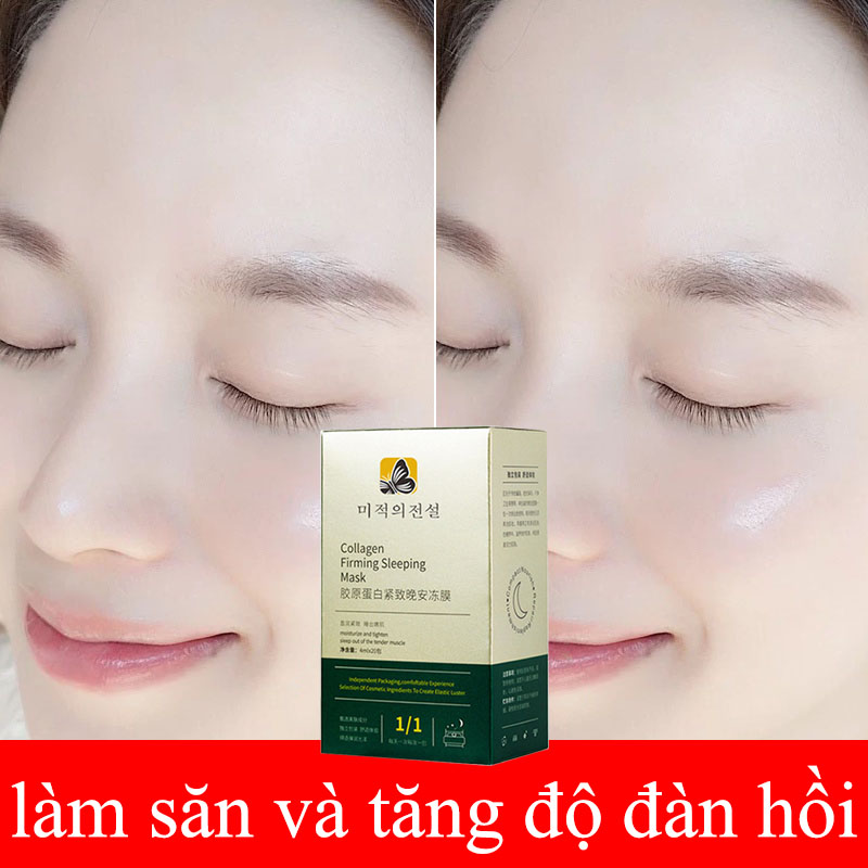 Mặt nạ ngủ collagen chống lão hóa Mat nạ dưỡng da Mặt nạ cấp ẩm 20 gói Làm trắng dưỡng ẩm da, cấp nước làm giảm nếp nhăn, phục hồi da trong giấc ngủ, làm săn chắc da, thu nhỏ lỗ chân lông