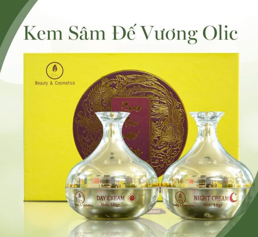 Bộ đôi Kem Nám Sâm Đế Vương Olic ngày và đêm - kèm phiếu bảo hành
