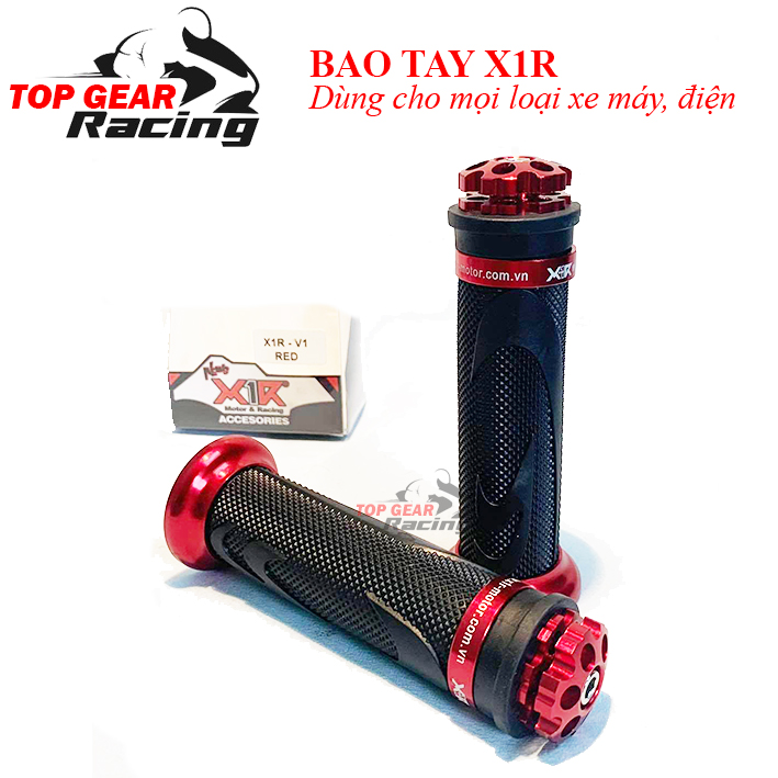 Bao tay xe máy x1r v1 cao su có đầu gù nhôm