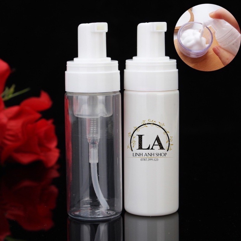 Chai xịt tạo bọt chai pha bluesoap