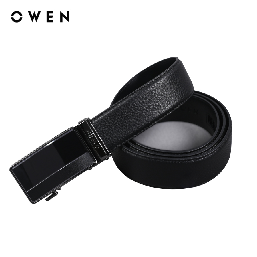 OWEN - Dây lưng  BELT232704 màu Đen chất liệu Da thật