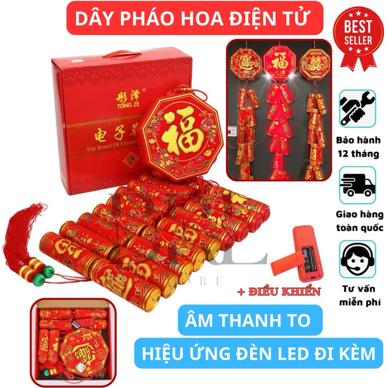 Dây pháo điện tử có remote điều khiển từ xa