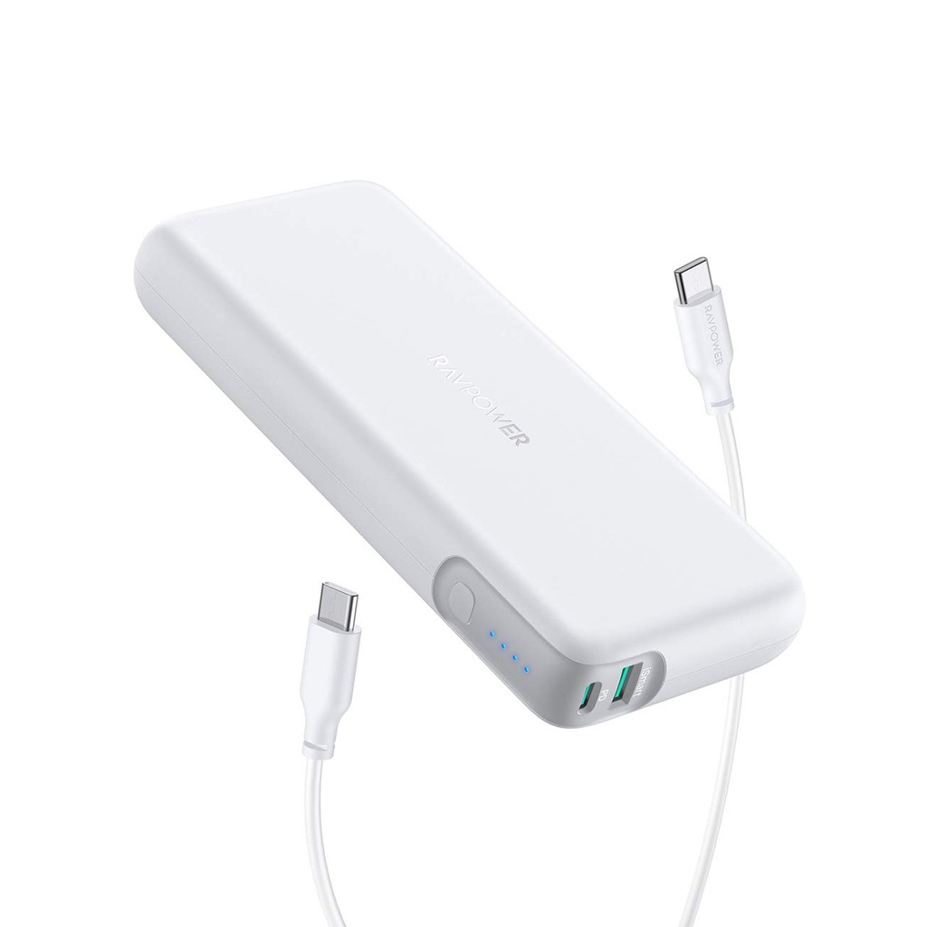 Pin dự phòng RAVPower 15000mAh - 30w PD3.0 18w - USB 12w RP-CPBN003