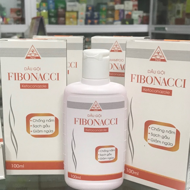 Fibonacci 100ml tắm gội gàu nấm