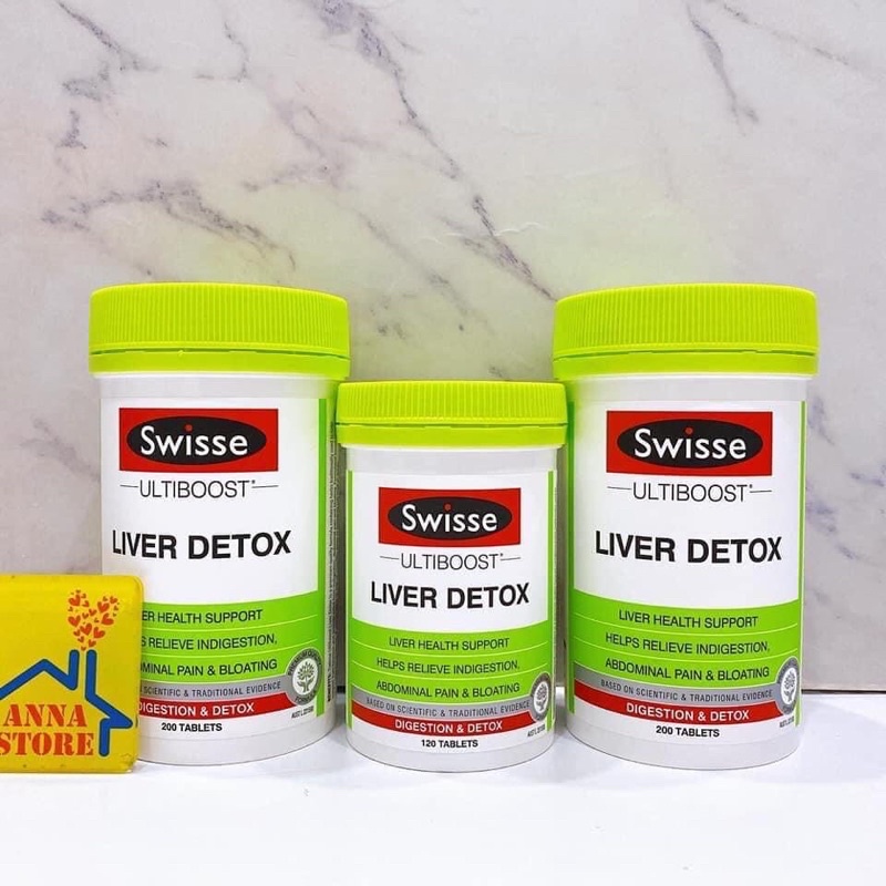 Viên uống thải độc gan swisse liver detox thanh lọc cơ thể an toàn cho sức khỏe
