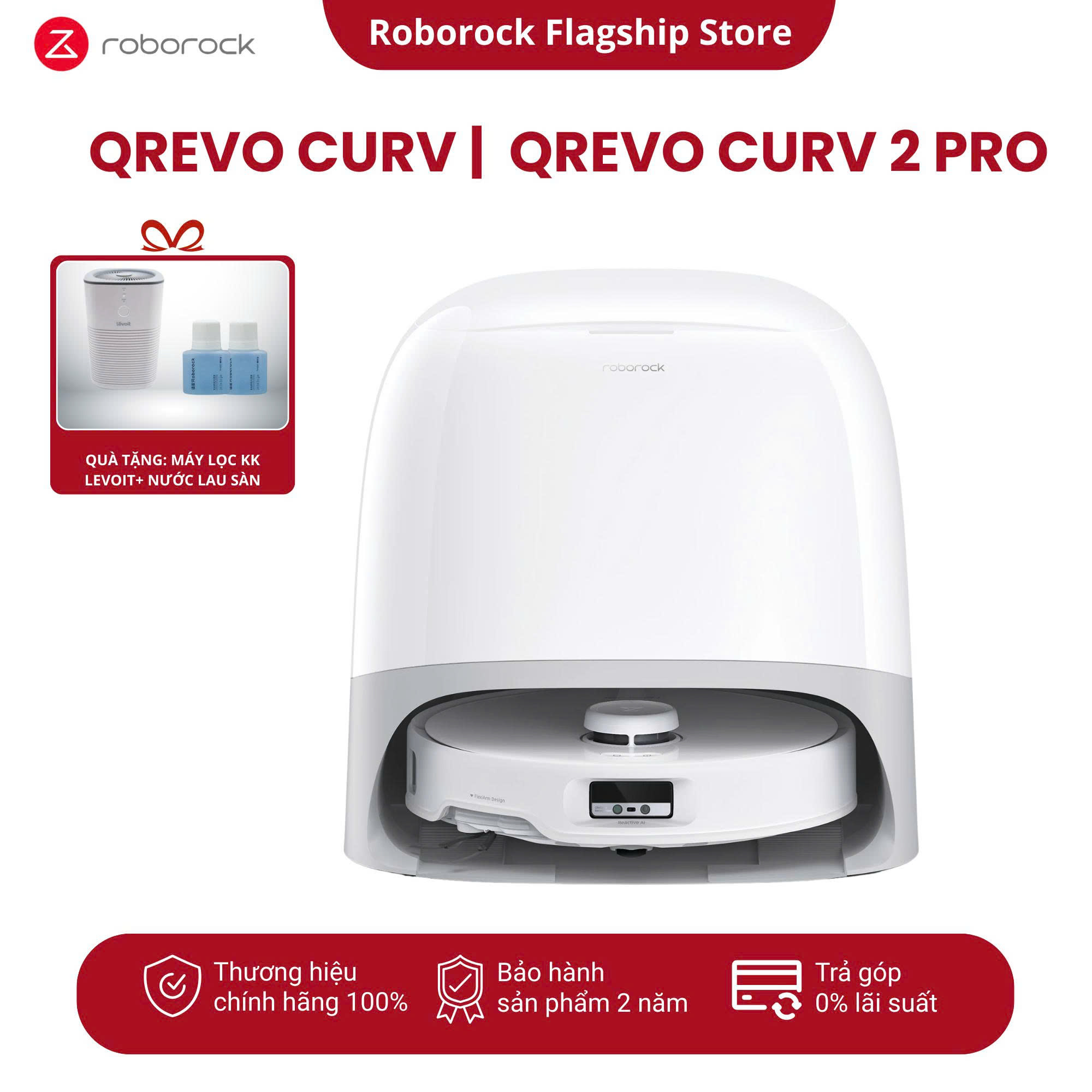 Roborock Qrevo Curv 2 Pro/ Curv 2 Flow Vacuum Cleaner Robot - Genuine Product - 24 Month Warranty