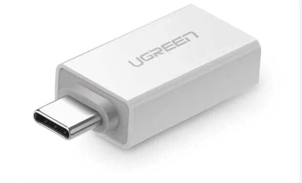 Ugreen 30155 màu trắng đầu chuyển đổi type c sang usb 3.0 vỏ nhựa abs us173