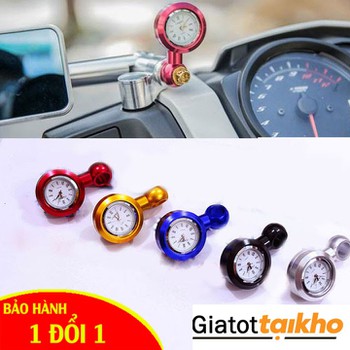 Đồng Hồ Gắn Chân Kính Xe Máy Nhiều Màu Hot 2021