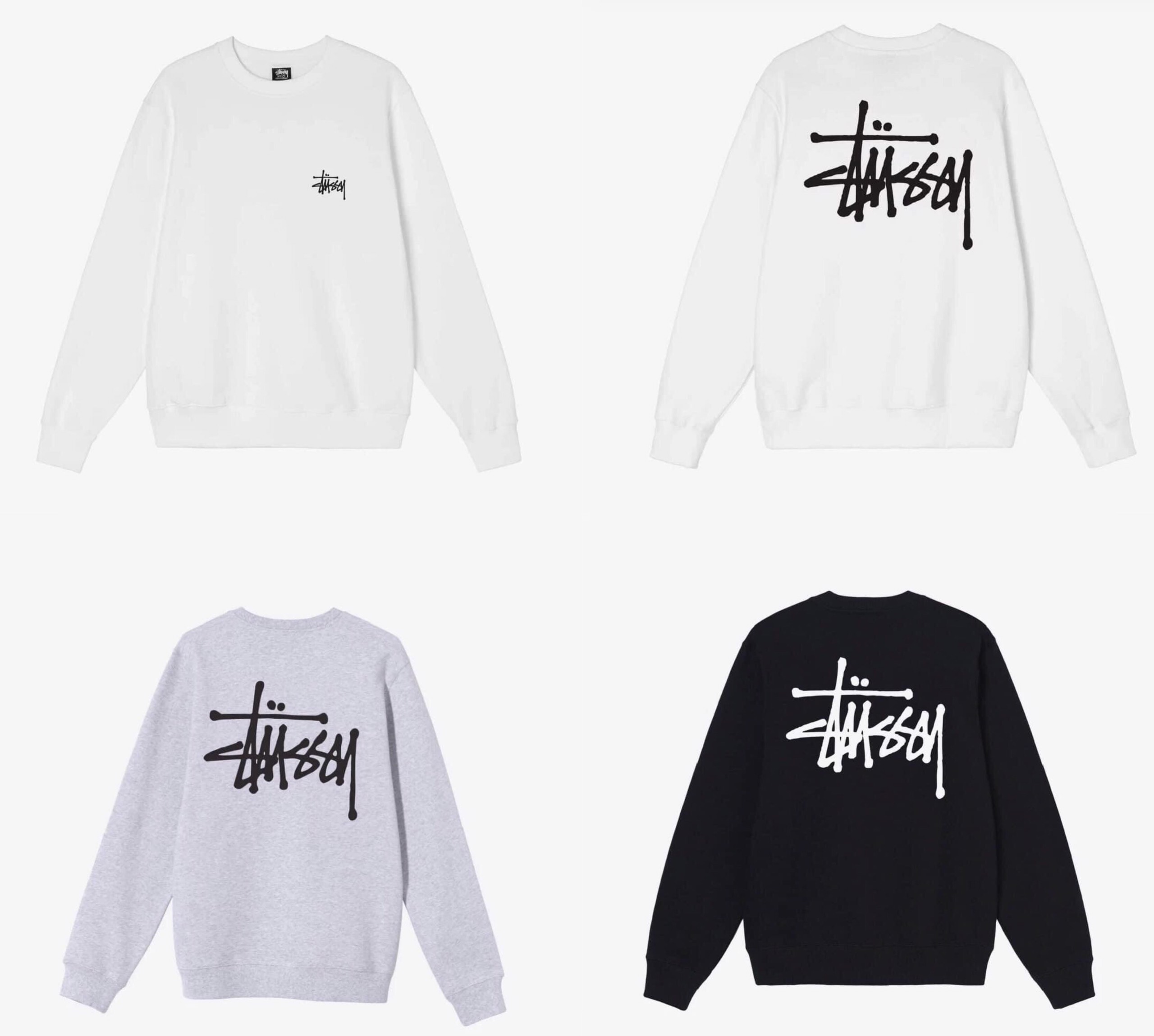 Áo sweater stussy basic - có sẵn