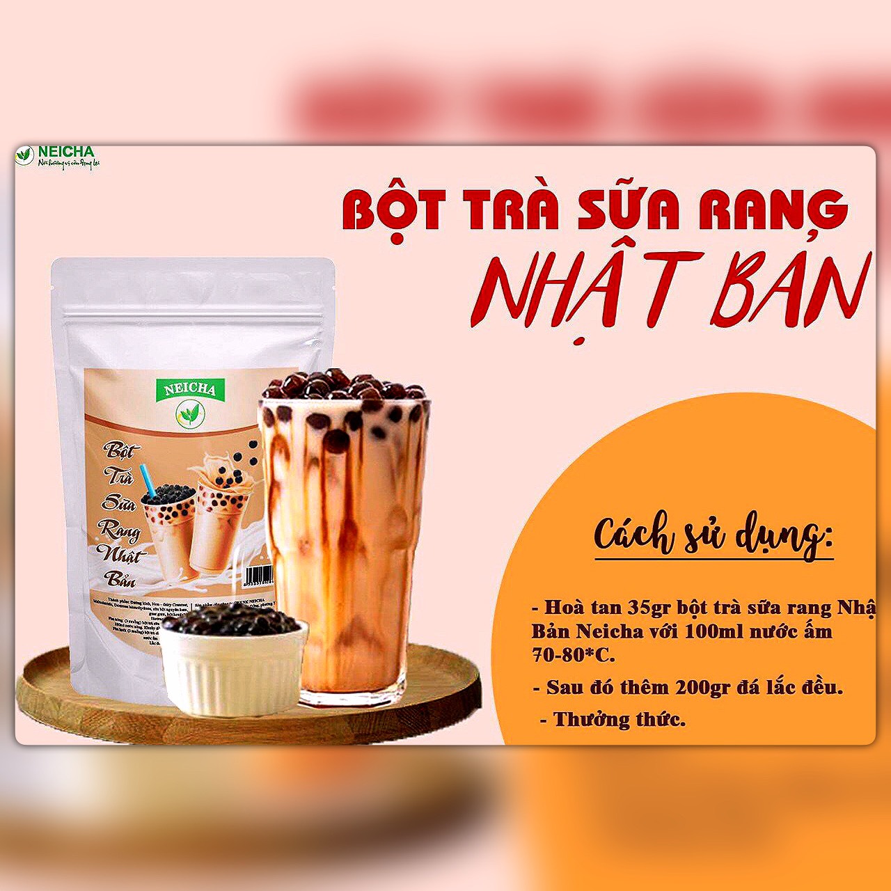 (200g)Trà Sữa Vị Rang Nhật Bản PHA SẴN SIÊU NHANH. DATE MỚI