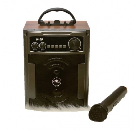 Loa bluetooth karaoke công suất cực lớn, loa xach tay mini kiomic k59