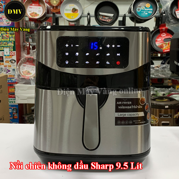 Nồi chiên không dầu sharp ks-96 9.5 lít điện tử