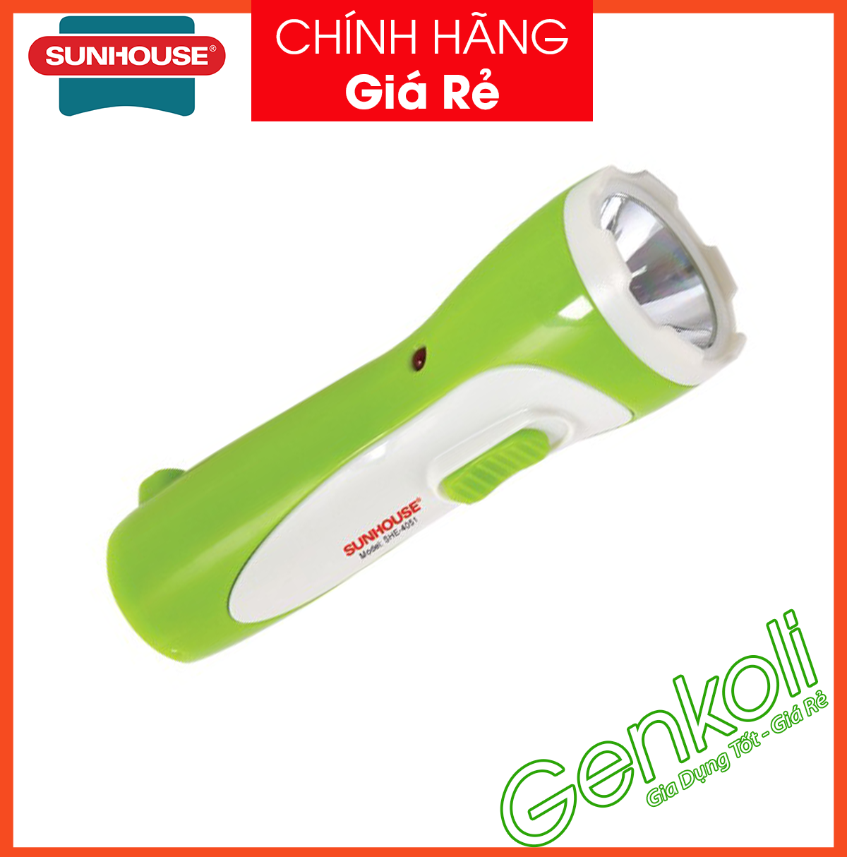 Đèn pin cầm tay Sunhouse SHE4051 , đèn pin cầm tay siêu sáng nhỏ gọn, tiện lợi