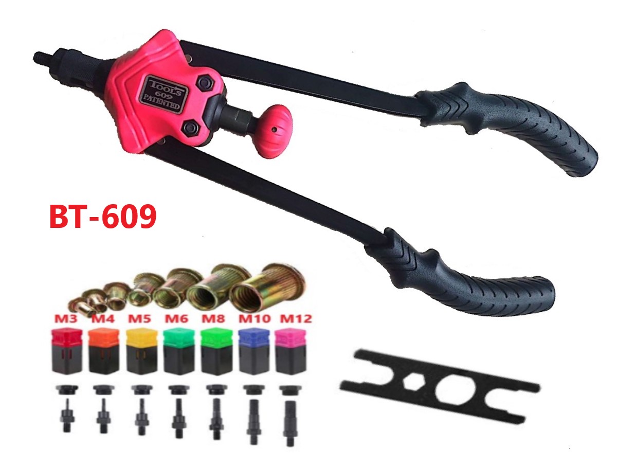 Kìm rút ốc tán BT-607/ Dụng cụ rút ốc BT-607/ Vam rút ốc tán BT-607 (Dùng cho tán rút từ M3->M12)