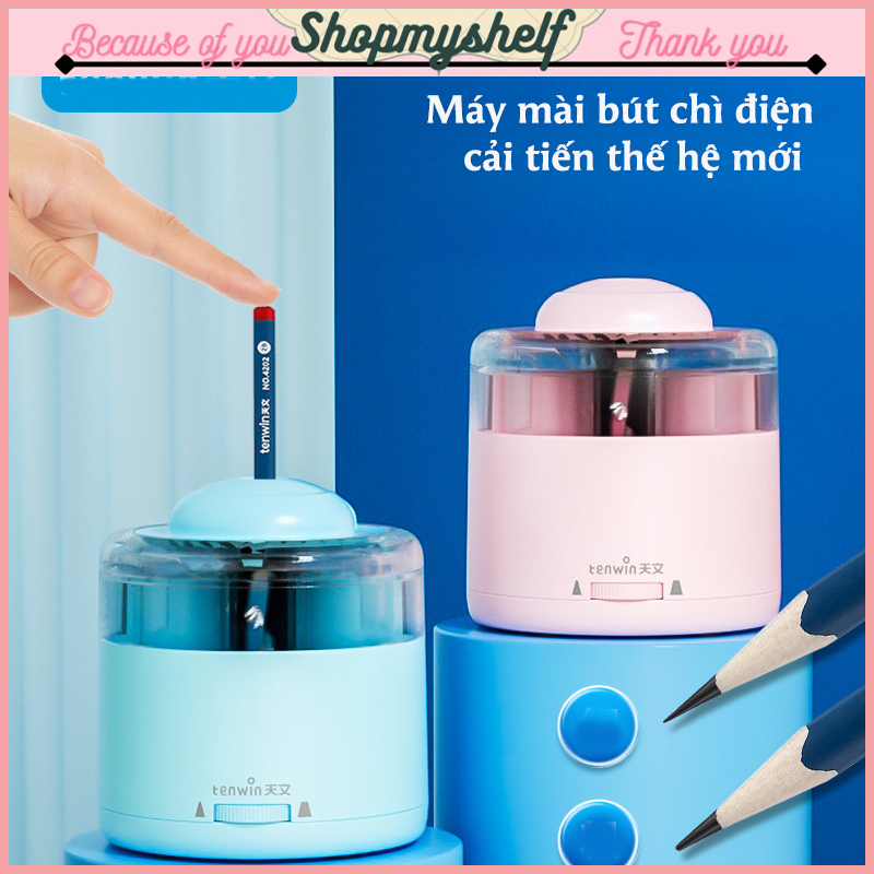 Gọt bút chì tự động cải tiến mới Tenwin hình chân mèo tiện lợi - Đồ chuốt bút chì tự động siêu êm