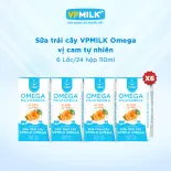 [6 lốc 110ml] Sữa trái cây VPMILK Omega vị CAM tự nhiên cho bé trên 1 tuổi (4 hộp x 6)