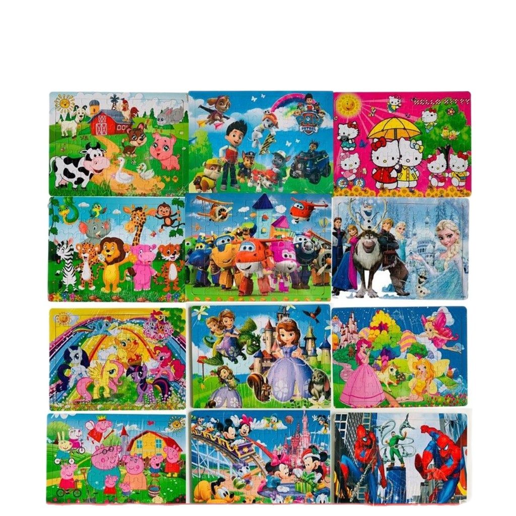 Tranh ghép hình 60 mảnh nhiều chủ đề - đồ chơi trẻ em thông minh phát triển trí tuệ rèn luyện tư duy cho bé vừa học vừa vui chơi