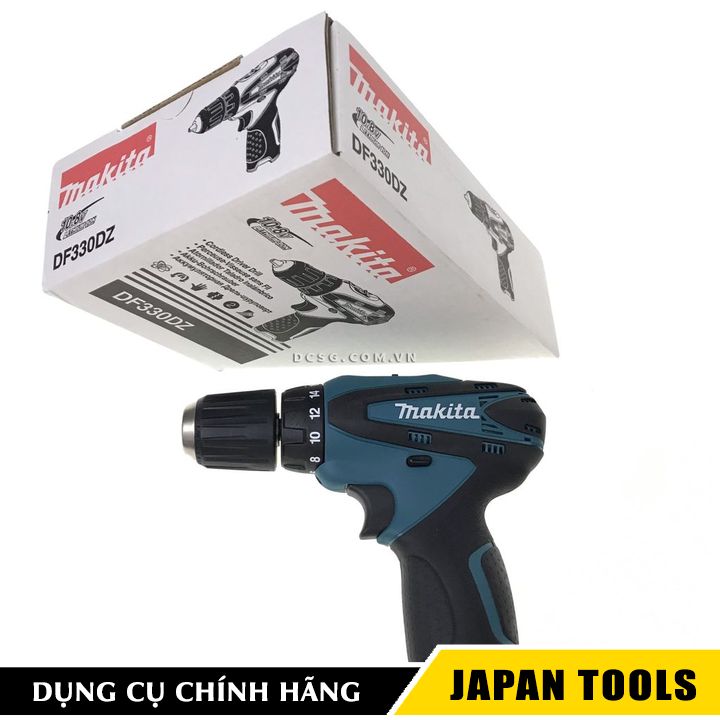 Máy khoan vặn vít 10/21mm dùng pin 10.8v makita df330dz | japan tools