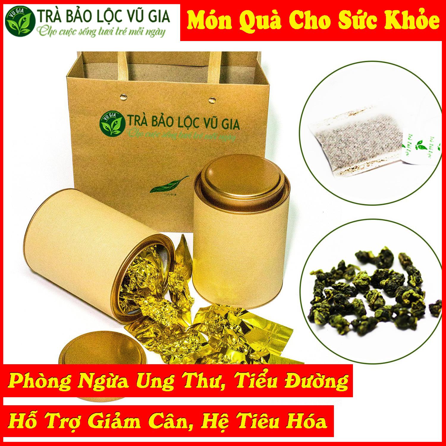 15 gói trà oolong thượng hạng + 30 gói trà dây túi lọc nguyên chất bảo lộc vũ gia