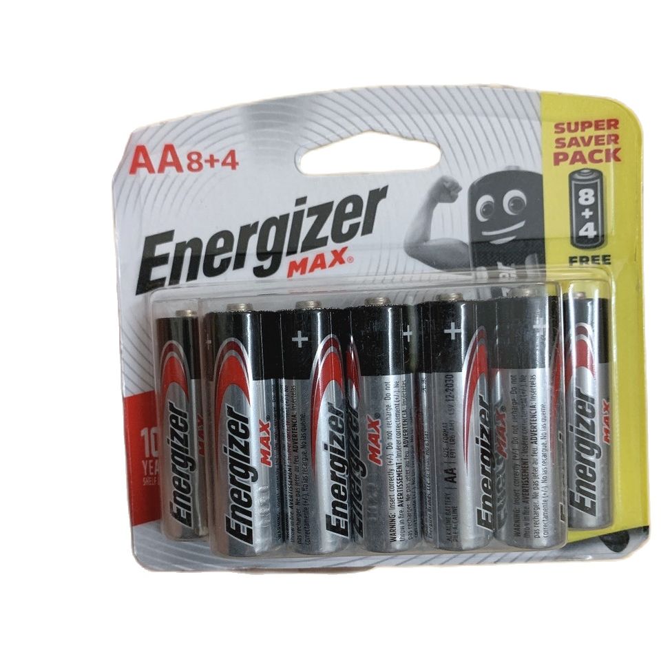 Pin aa energizer alkaline max e91 8 + 4