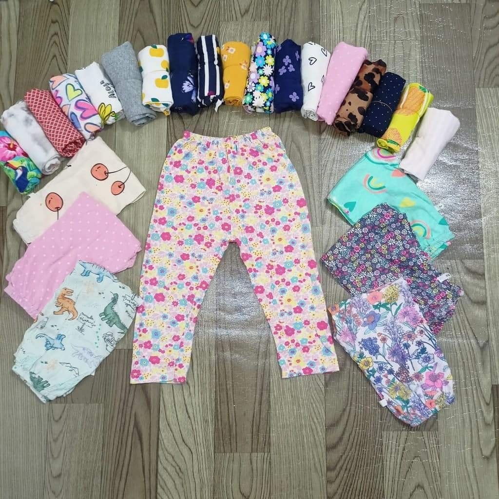Quần thun cotton bé gái