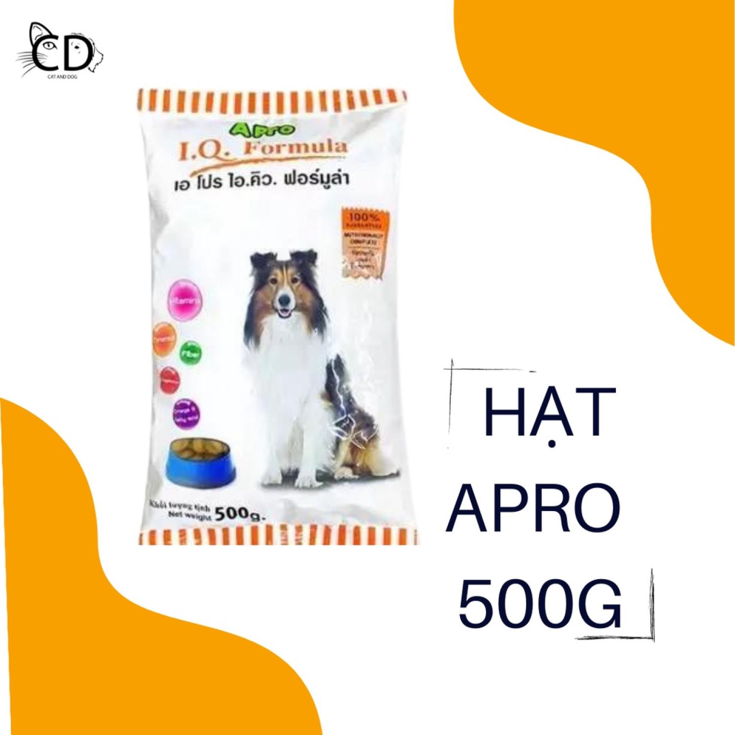Thức ăn hạt khô cho chó Apro IQ Formula 500g