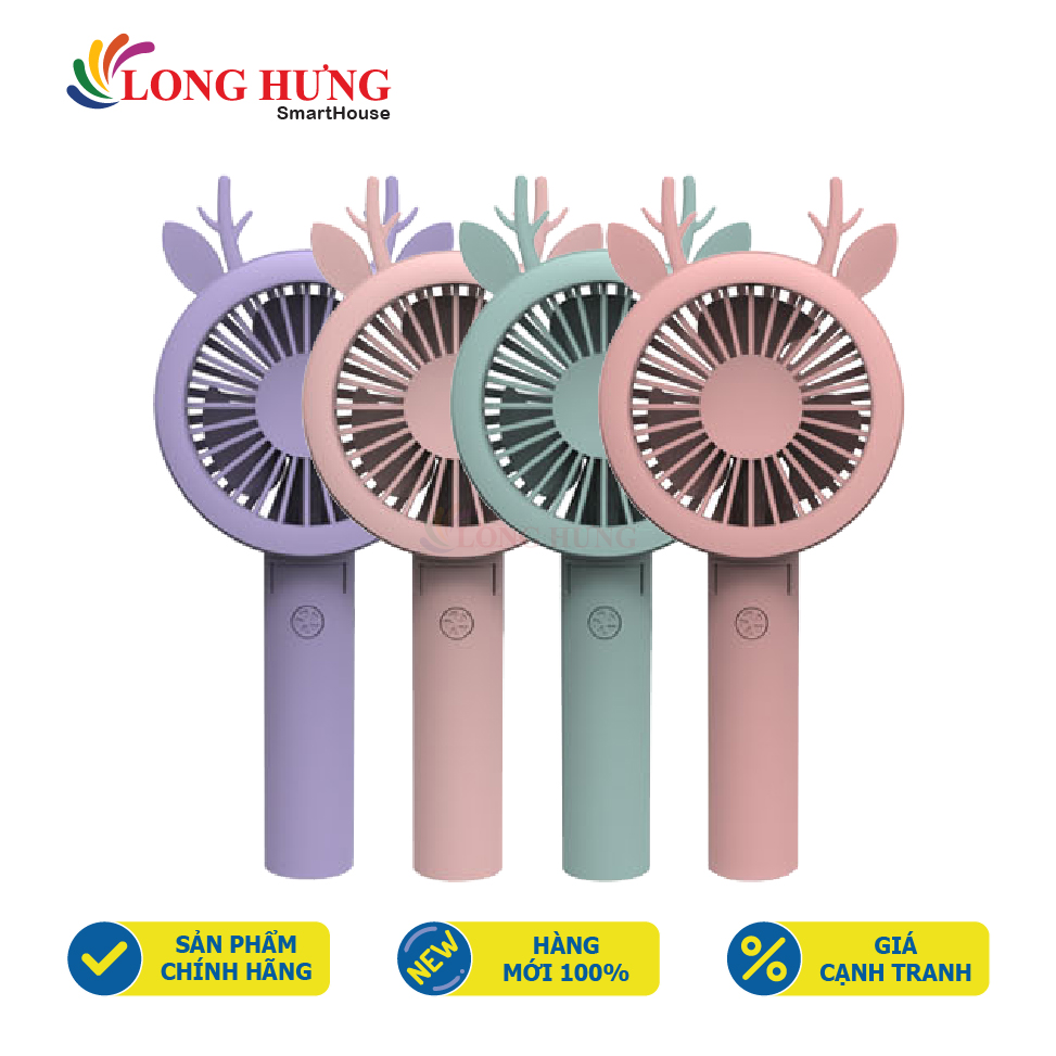 Quạt cầm tay mini iMeBoBo IM9689 - 3 chế độ quạt tùy nhu cầu sử dụng, không gây tiếng ồn, pin 1500mAh