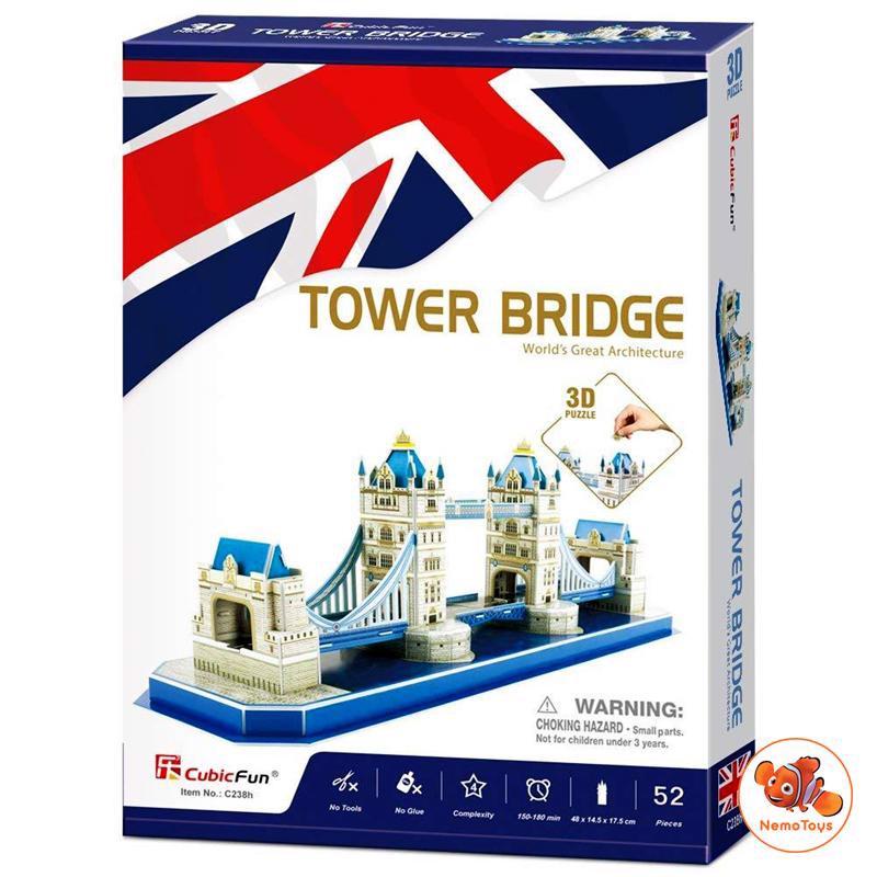 Mô hình giấy 3D CubicFun - Cầu tháp London - UK C238h