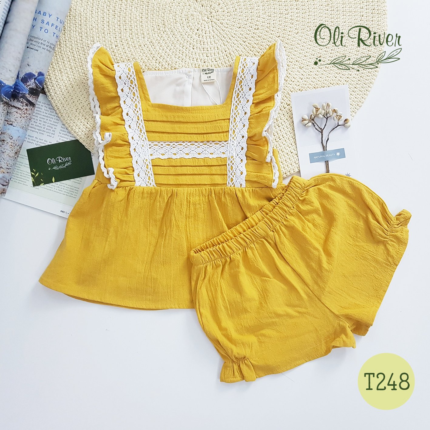 Bộ đồ bé gái Camila xinh đẹp Oli River