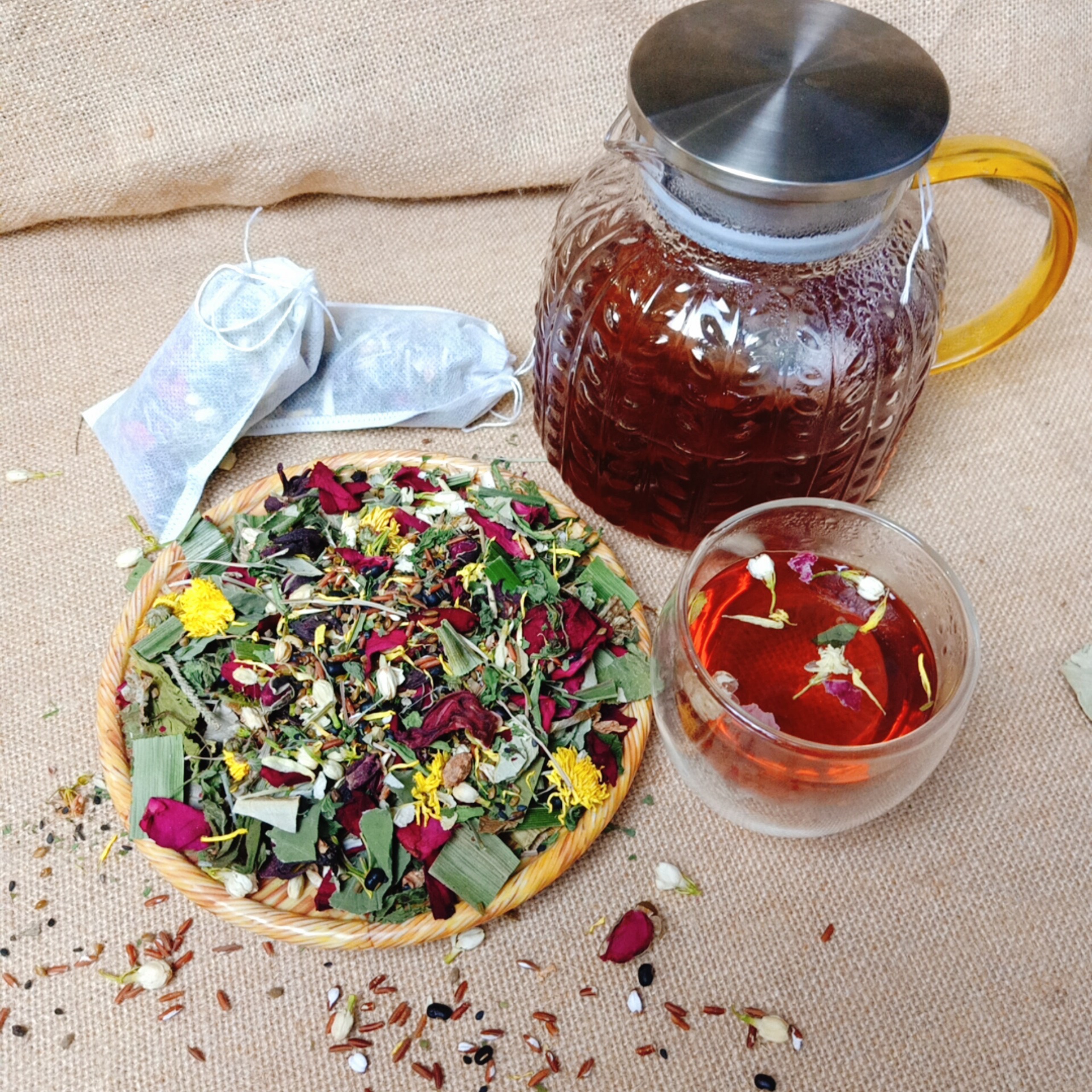 Trà detox giảm cân đẹp da- trà thảo mộc