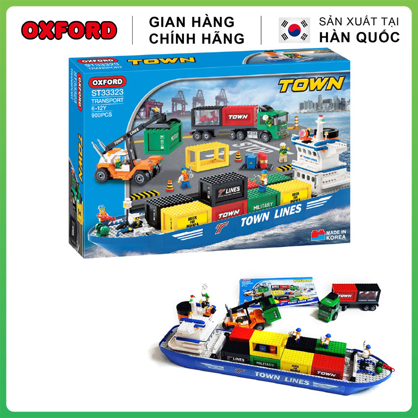 Đồ chơi lắp ráp xếp hình Cảng Vận Tải Oxford ST33323 - Chính hãng Hàn Quốc - 900 mảnh ghép nhựa ABS cao cấp, dành cho bé 8 tuổi trở lên | Handskid