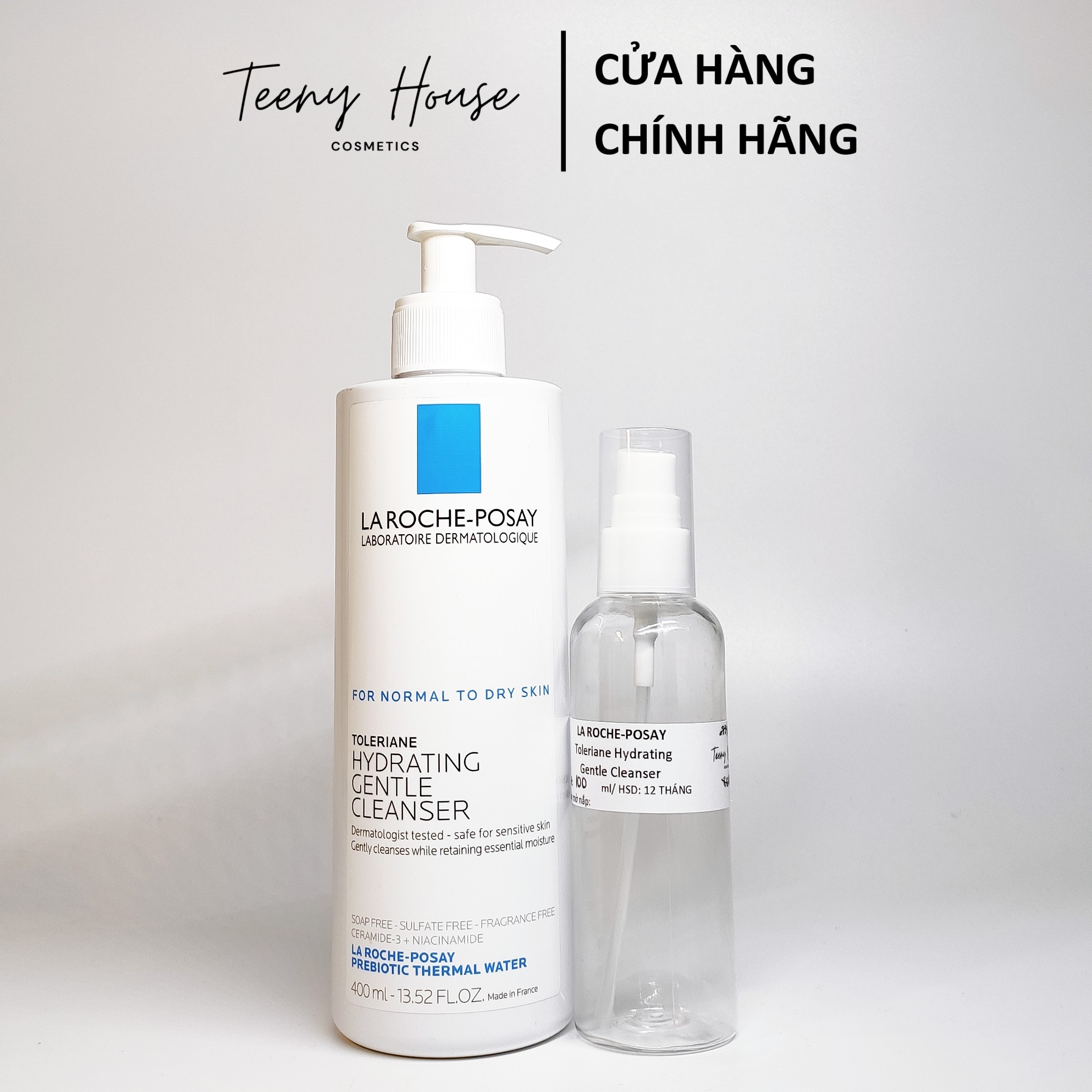 Sữa rửa mặt LRP Hydrating Gentle Cleanser dành cho da khô