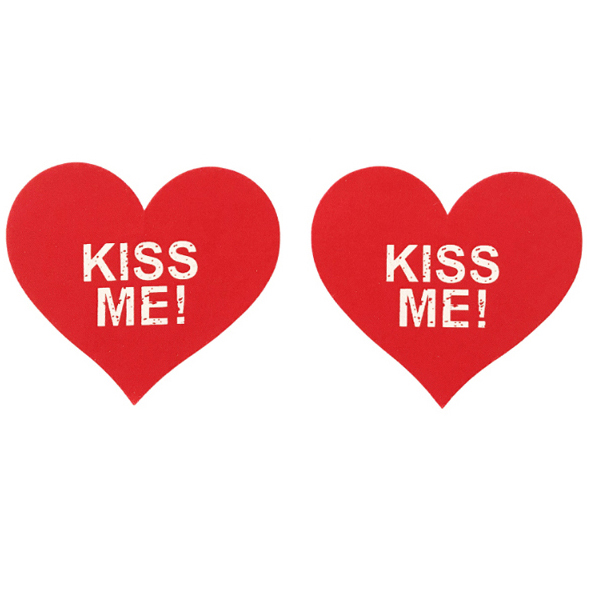 Miếng dán nhũ hoa hình trái tim Kiss me