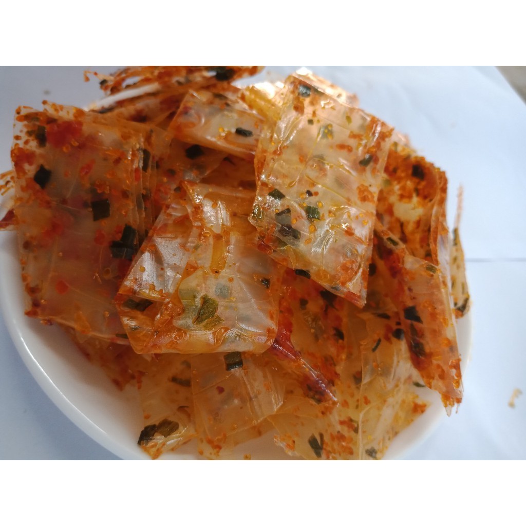 1kg bánh tráng trộn sa tế cuộn tép hành loại ngon - doanvat_hangduong