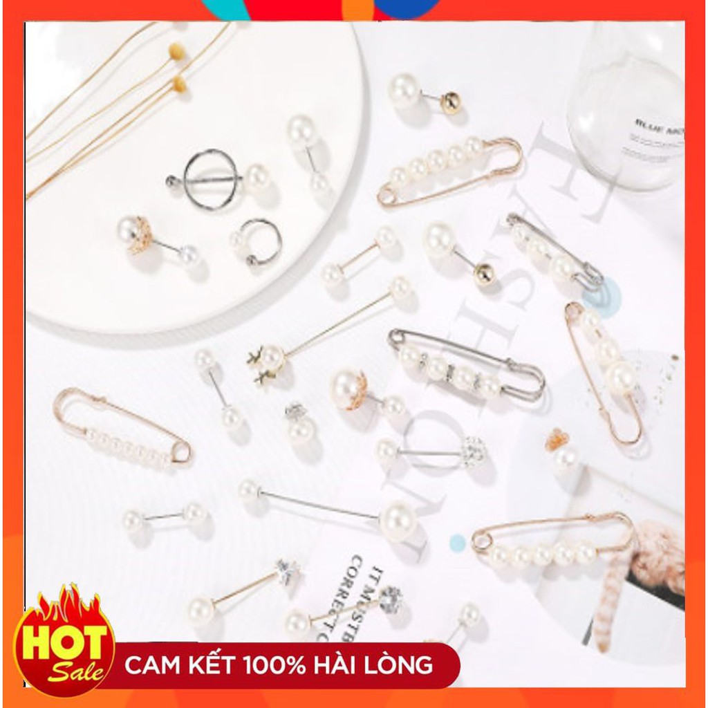 [HCM]Kim Cài Trâm Cài Áo Đính Ngọc Bóp Eo Quần Jean Bóp Eo Quần Tây Váy Áo Sơ Mi Không Cần Đinh Tán Tiện Lợi Khuy