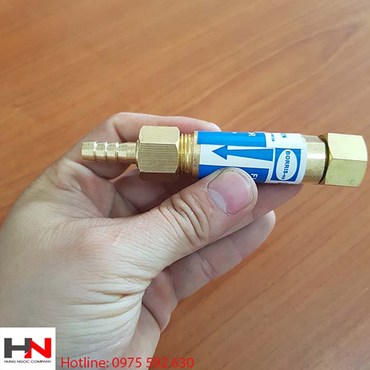 Van Chống Cháy Ngược Oxy ren 16mm lắp đồng hồ oxy