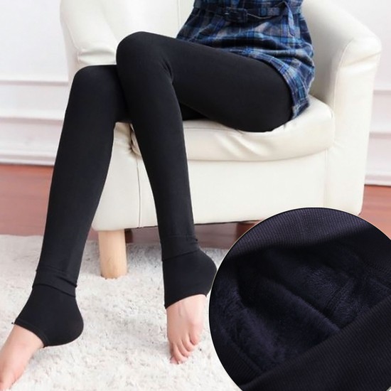 Quần tất lót lông nữ dày ấm cho mùa đông, quần tất nữ lót lông giữ nhiệt