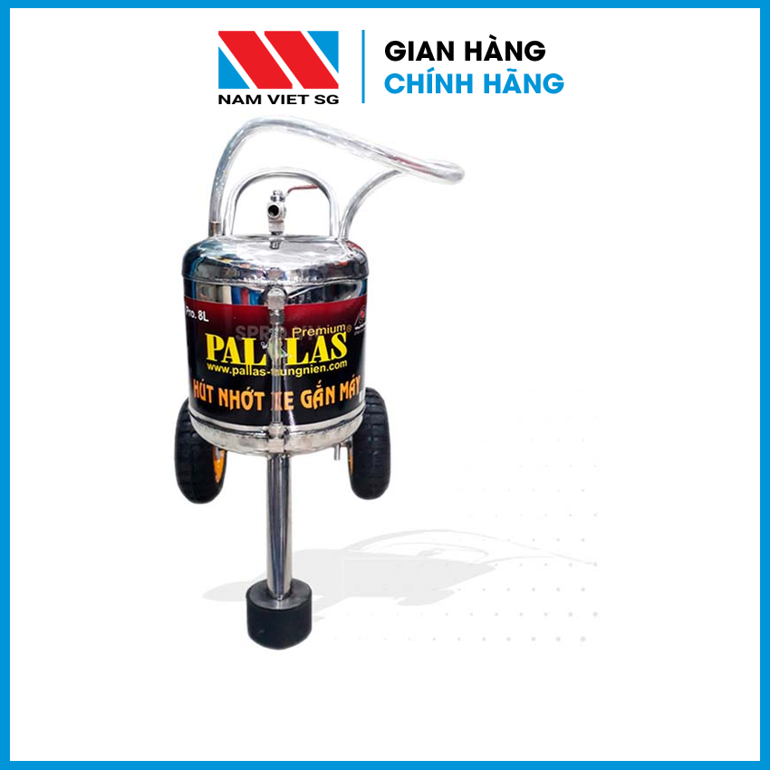 Máy Hút Nhớt Xe Máy Inox Pallas – Dung Tích 8 Lít